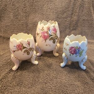 Set of vtg Napcoware hand painted eggs